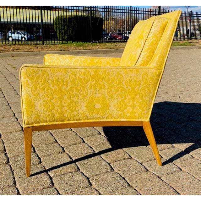 Harvey Probber Mid 20th Century Harvey Probber Arm Chair Original Upholstery Excellent Condition For Sale - Image 4 of 10