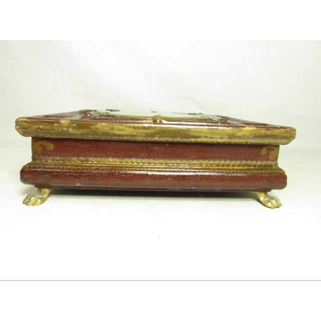 Antique Italian Painted Jewelry Box For Sale - Image 4 of 18