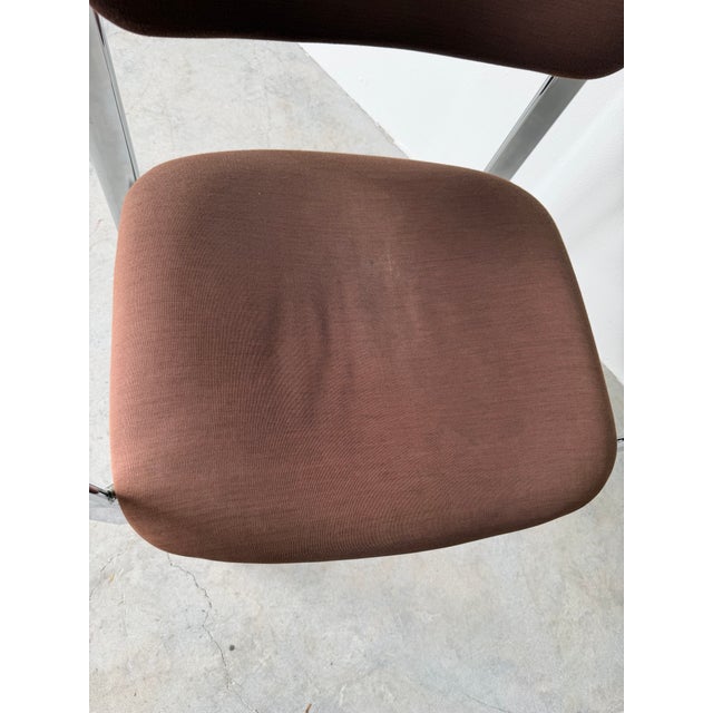 Vintage Italian Eero Aarnio Chrome Accent / Desk Chair For Sale - Image 10 of 18