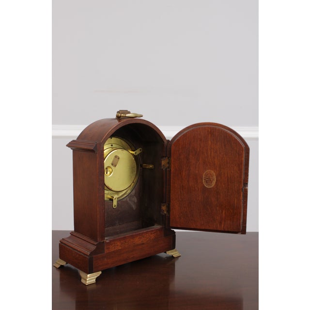 Je Caldwell Chelsea Mahogany Mantle Clock For Sale - Image 14 of 16