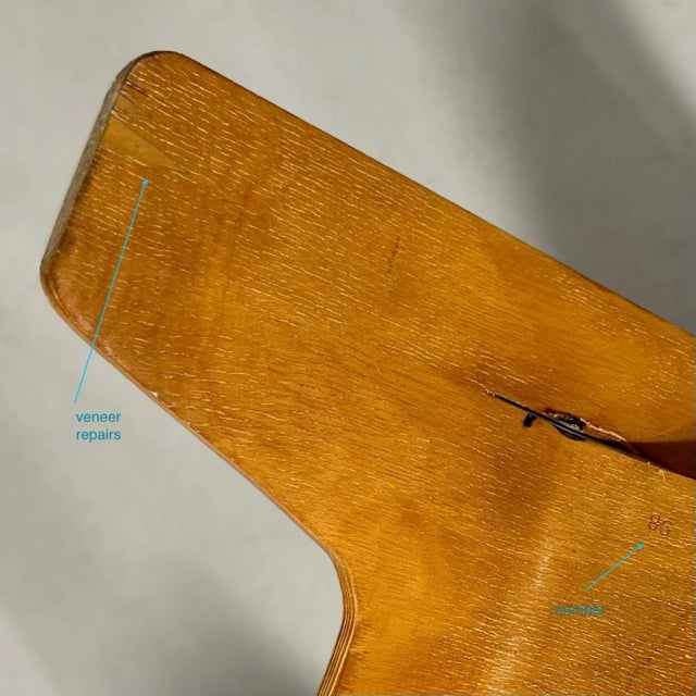 LaWo 1 Armchair in Oak by Han Pieck for LAWO Ommen, 1946 For Sale - Image 9 of 10