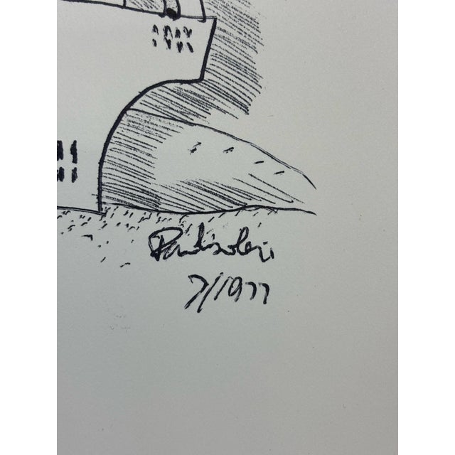 Paolo Soleri 1970s Paolo Soleri Original Drawing For Sale - Image 4 of 7
