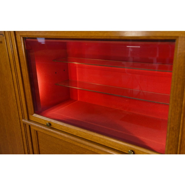 Modular Cabinet in Light Oak by Pierre Cruege for Martin Dupuis, 1960s For Sale - Image 12 of 18