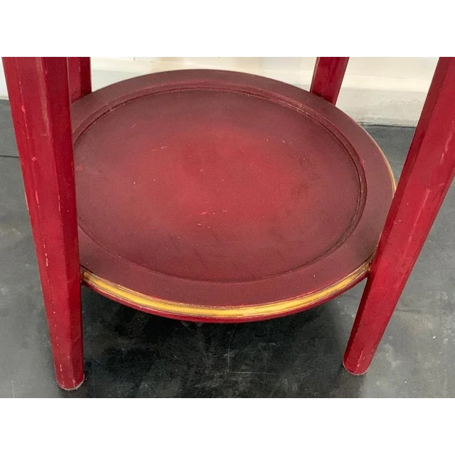 Servant Lacquered Coffee Table with Marble Top For Sale - Image 6 of 8