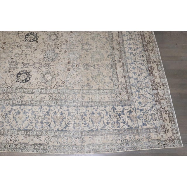Early 20th Century Large Persian Tabriz Carpet rug no. j4870 For Sale - Image 5 of 10