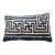 Large Navy Chinese Rug Pillow For Sale