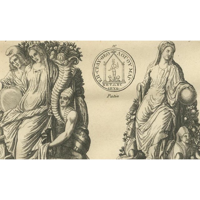 Roman chariot relief and imperial allegories – montfaucon engraving, 1721 description large classical engraving...