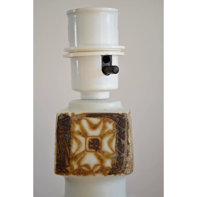 Danish Porcelain Baca Table Lamp by Nils Thorsson for Royal Copenhagen, 1960s For Sale - Image 10 of 12