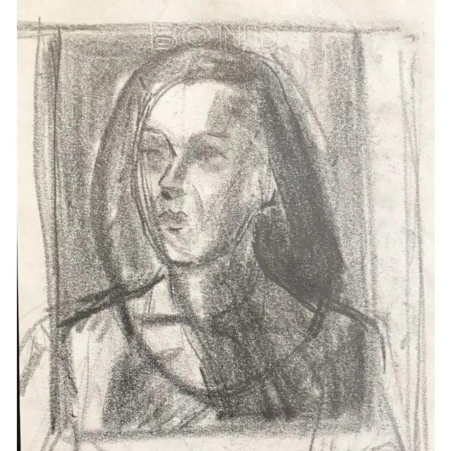 Portraiture 1950s Portrait of a Lady For Sale - Image 3 of 3