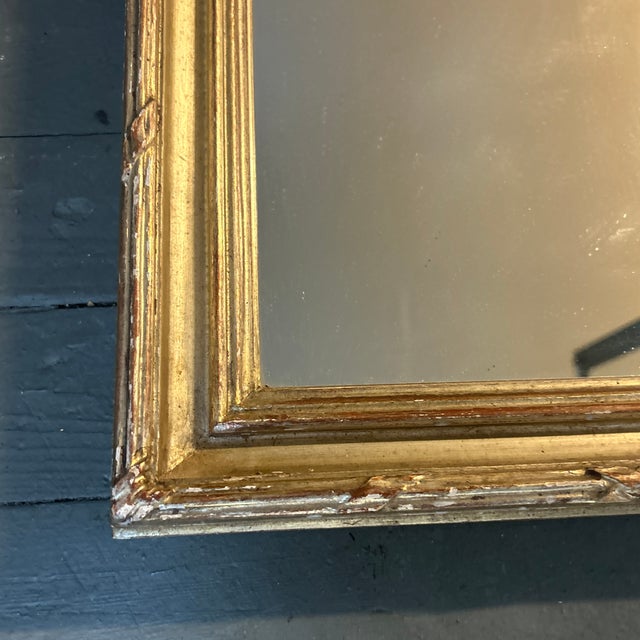 Original 19th century gilt wood mirror. Measures 14x22. Check out my shop Robins Egg Gallery for more.