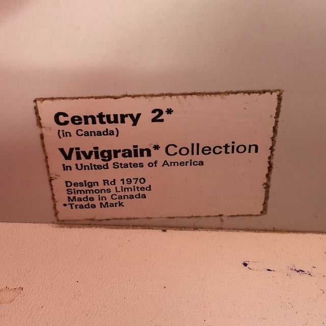 1970s Red Single Drawer Modern Night Table For Sale - Image 11 of 12