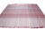 Pink Plaid Flatweave Wool Rug 9x12 For Sale - Image 4 of 9