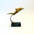 Mid-Century Modern Brass Dolphin on Stone Base For Sale - Image 3 of 10