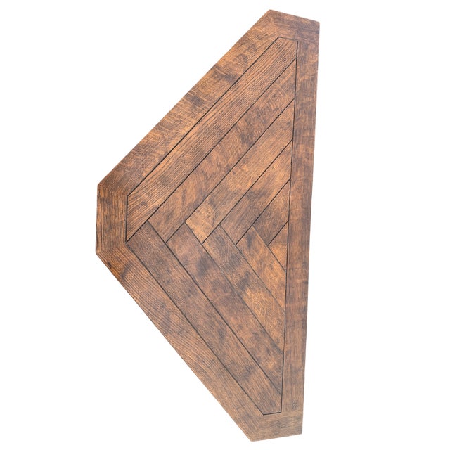 Wood Late 20th Century Baker Furniture Triangle Side Table For Sale - Image 7 of 12