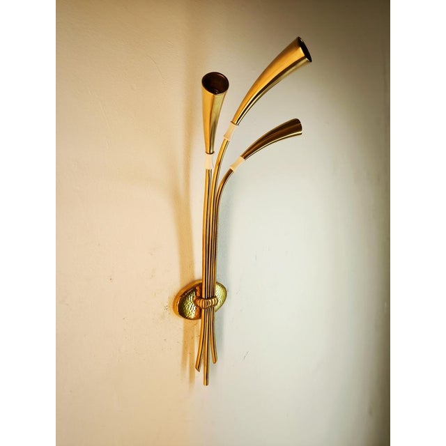 Three Light Wall Lamp by Oscar Torlasco For Sale - Image 5 of 12