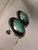 Mexican 1940s Turquoise and Sterling Cabochon Earrings For Sale - Image 3 of 10