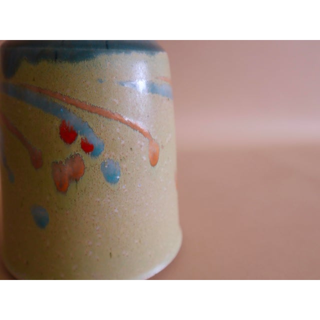1960s 1960 Vintage Midcentury Studio Pottery Stem Vase For Sale - Image 5 of 10
