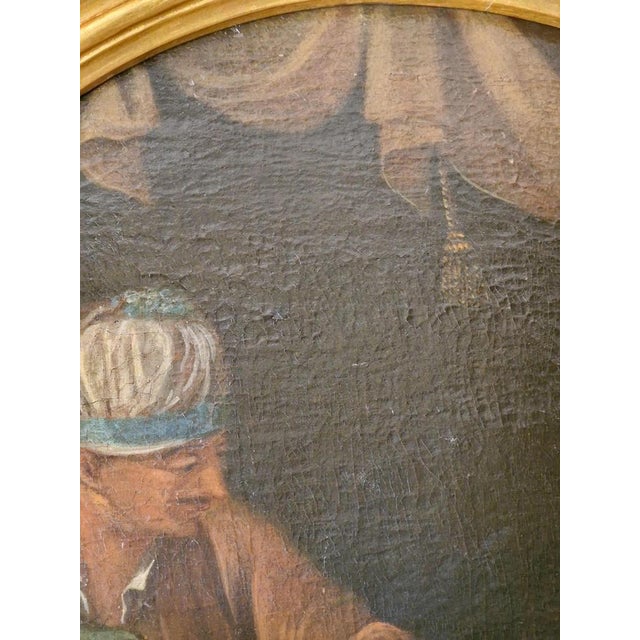 Figurative Scene, 1700s, Oil on Canvas, Framed For Sale - Image 7 of 16