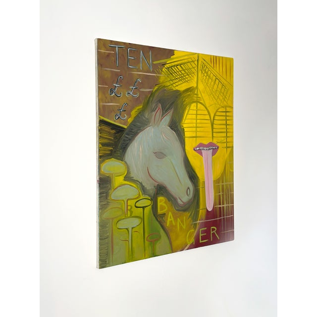 Early 21st Century Steven E Robertson, Ten £ Banger, 2025, Oil on Canvas For Sale - Image 5 of 11