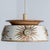 1970s Flat Round Brown Ceramic Pendant Light, Denmark, 1970 For Sale - Image 5 of 17