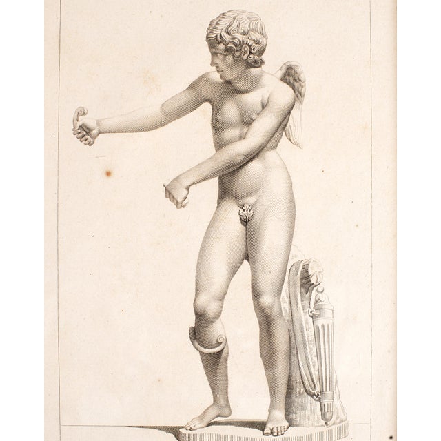 Wood Set of Four Neoclassical Prints of Classic Figures For Sale - Image 7 of 17