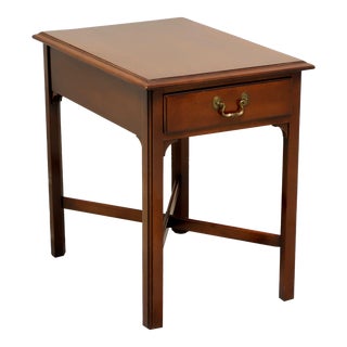 Link-Taylor Heirloom Solid Mahogany Chippendale Style End Side Table For Sale