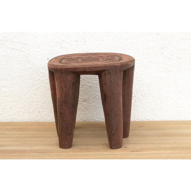 1960s Handcarved Wooden Nupe Stool For Sale - Image 5 of 9