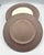 Chocolate 1960s Dansk Denmark Ihq Jens Harald Quistgaard’s ‘Fluted Flamestone’ 5 Dinner Plates For Sale - Image 8 of 10
