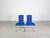Beautiful set of two Tecta B20 cantilever chairs in a modern blue for sale. Designed by Jean Prouvé, these chairs are...