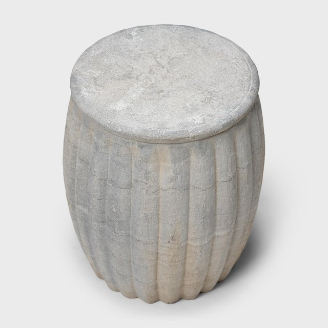 Contemporary Chinese Melon Stone Drum For Sale - Image 3 of 6