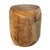 Contemporary Organic Modern Vintage Teak Wood Rounded Stool / Side Table For Sale - Image 3 of 4
