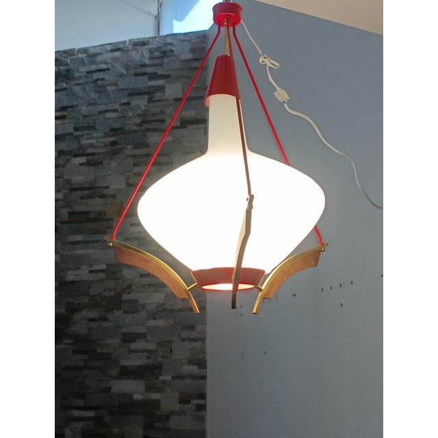 Vintage Scandinavian Hanging Lamp, 1960s For Sale - Image 6 of 7