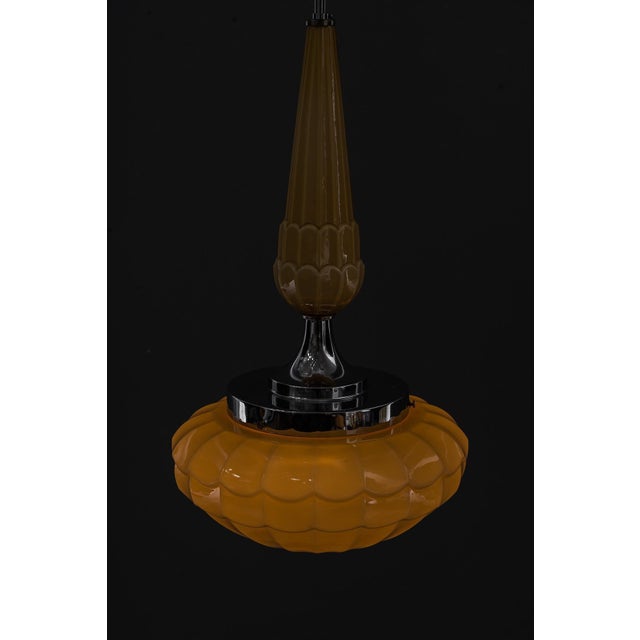 Art Deco Chrome Pendant, 1920s For Sale - Image 10 of 17