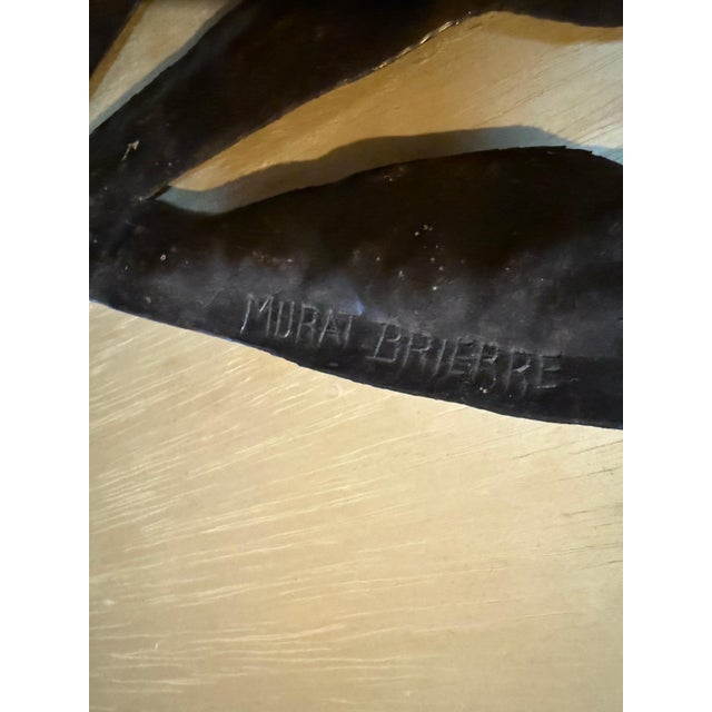 Black Murat Brierre, Large Masterwork Haitian Folk Art Steel Drum Metal Work Sculpture Murat Brierre For Sale - Image 8 of 17