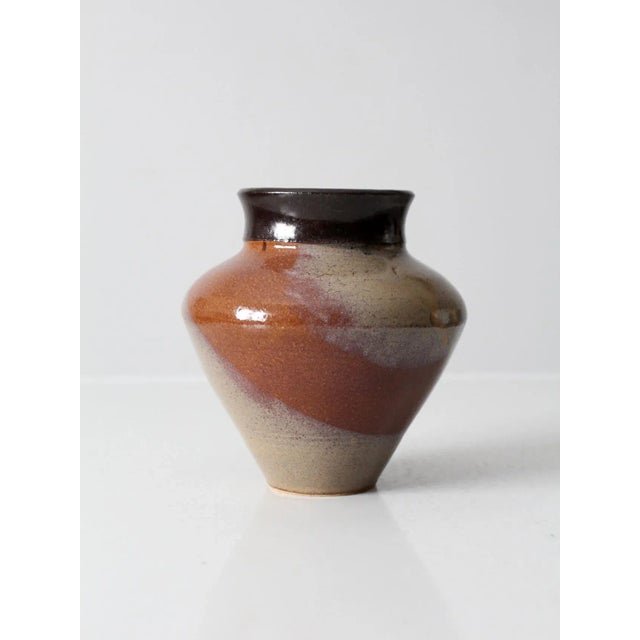 Vintage Studio Pottery Vase For Sale - Image 4 of 9