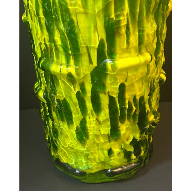 1990s Modern, Contemporary Hand-Blown Vase. Large Art Glass For Sale In Los Angeles - Image 6 of 14