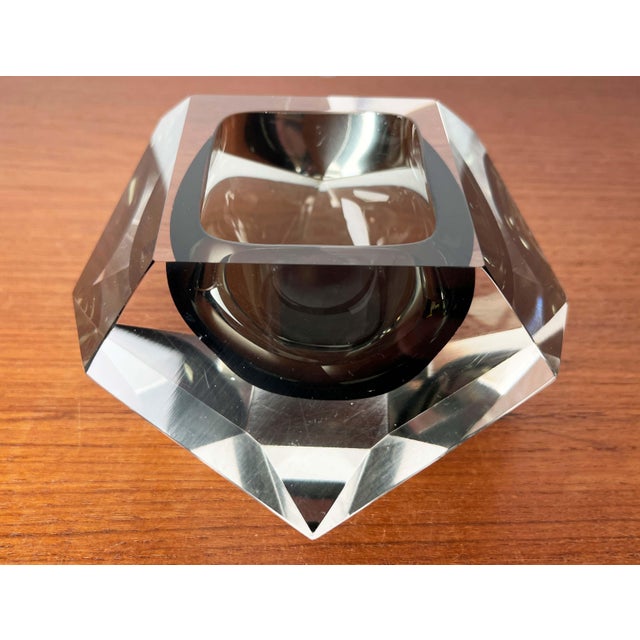 Vintage Italian Sommerso Murano Glass Bowl, 1970s For Sale - Image 10 of 18