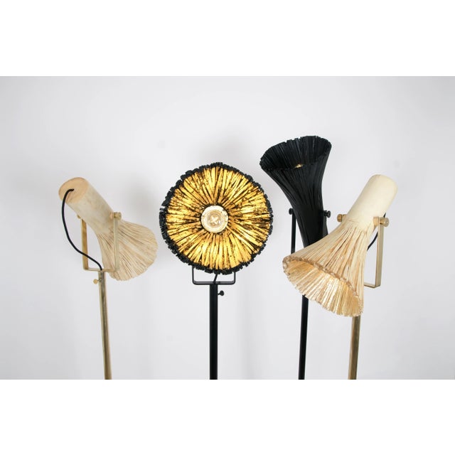 Contemporary Black Pressed Wood Floor Light by Johannes Hemann For Sale - Image 3 of 5