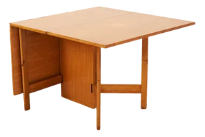 Gate Leg Table No. 4656 Primavera Wood Frame Construction, Veneered Tabletop by George Nelson for Herman Miller, 1946
