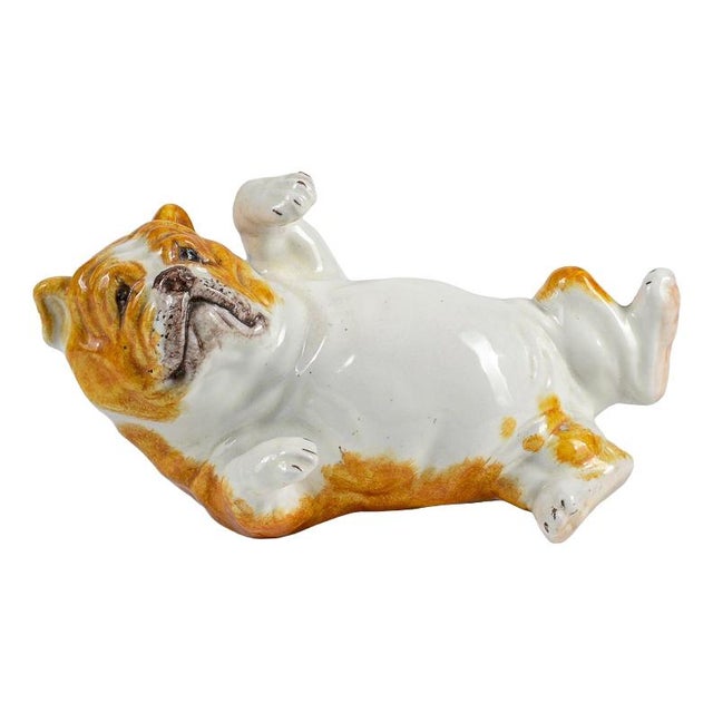 Italian Bulldog Figurine in Ceramic, 1980 For Sale - Image 11 of 11