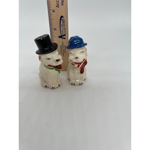 Figurative Antique Comic Dogs Salt & Pepper Shakers For Sale - Image 3 of 7