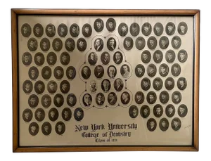 1930s New York University College of Dentistry Silver Gelatin Class Photograph, Framed