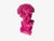 Vintage Pop Art Michelangelo’s David Bust in Post-Modern Neon Fuchsia Circa 1980s For Sale - Image 4 of 12