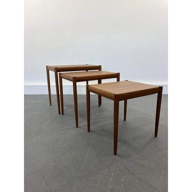 Nesting Tables in Teak, Denmark, 1960s, Set of 3 For Sale - Image 10 of 12