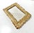 Metal Hollywood Regency Gilt Feather Picture Frame – Vintage Gold Leaf Palm Beach Glam Tabletop Frame For Sale - Image 7 of 8