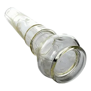 Model T Floral Glass Bud Vase Etched Pattern