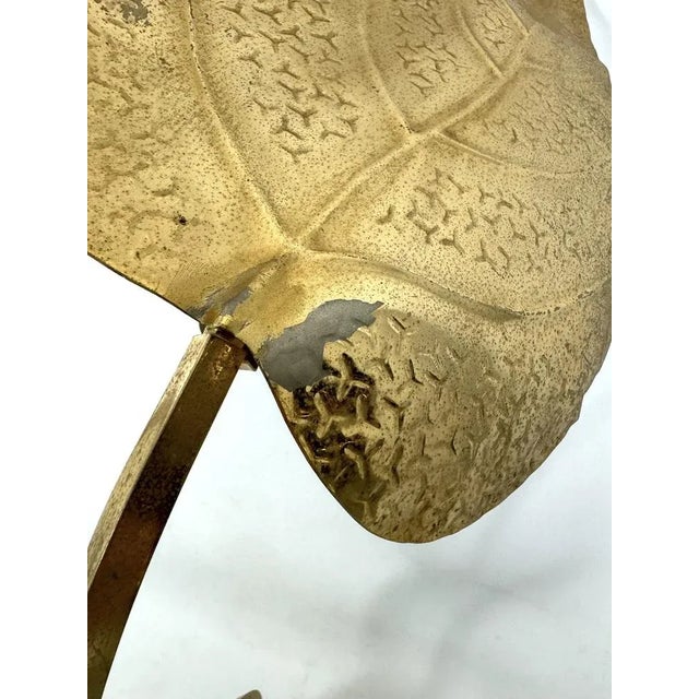 Metal Italian Brass 3-Arm Floor Lamp by Tommaso Barbi, 1970s For Sale - Image 7 of 12