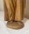 Brown 1940s Hand Carved Wood Folk Art Friar Monk Statue Sculpture Religious Figure For Sale - Image 8 of 11