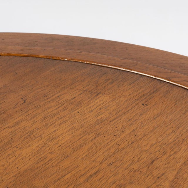 Brown Pair of Vintage Round Hekman Tables For Sale - Image 8 of 10