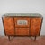 Herringbone Veneered Sideboard with Bar Drop-Down Door For Sale - Image 6 of 9